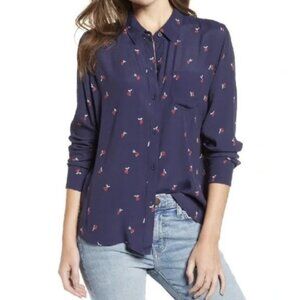 Rails Cherry blossom Longsleeve Button-down top